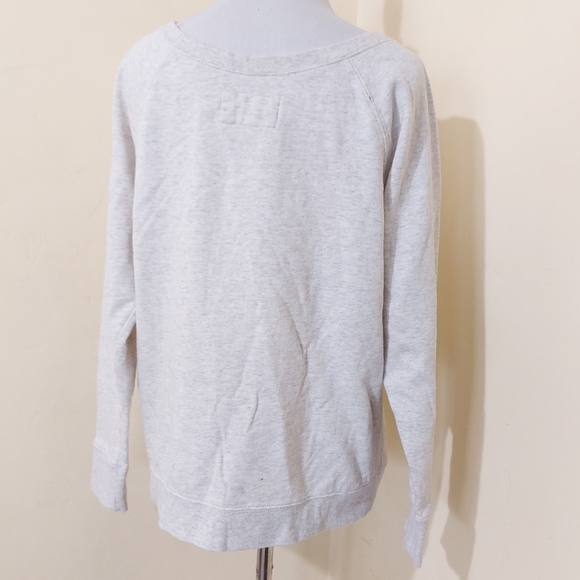 Hurley Est. 1999 Red Logo Long Sleeve Grey Lightweight Crewneck Sweater Large - Picture 7 of 13